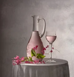 Elegantes Pink Stillleben