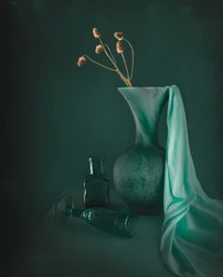 Elegantes Türkis Stillleben