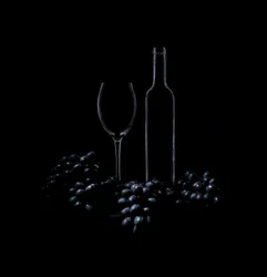 Elegantes Wein-Stillleben