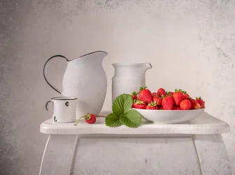 Frische Sommererdbeeren