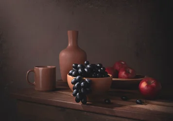Stimmungsvolles Früchte-Stillleben