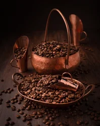 Rustikaler Kupferkaffee