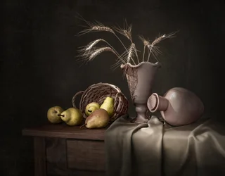 Rustikales Ernte-Stillleben