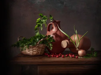 Rustikales Küchen-Stillleben