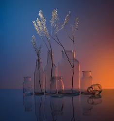 Serenes Glas-Stillleben