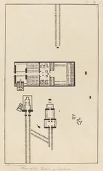 Plan des Palastes von Carnac