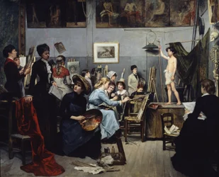 Das Atelier der Akademie Julian