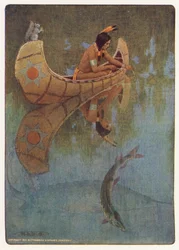 Illustration für Hiawatha von Longfellow