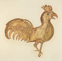 Wetterfahne: Hahn, ca. 1939