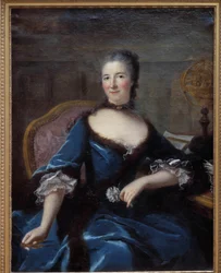 Porträt von Gabrielle Emilie de Breteuil, Marquise du Chatelet