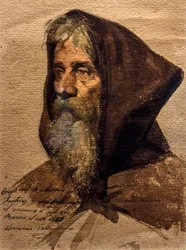 Kopf eines Bruders, um 1862
