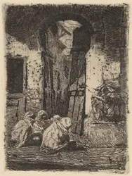 Tánger (Sitzende Araber)