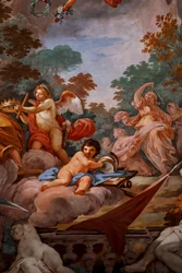 Romulus wird von Jupiter im Olymp empfangen (Detail)