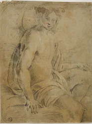 Sitzender Engel