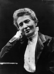 Porträt von Anna Kuliscioff (oder Anna Kulischov, Kulisciov) (1857-1925), russisch-jüdische Revolutionärin. Fotografie von Mario Nunes Vis