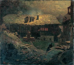 Nocturne unter den Mietshäusern