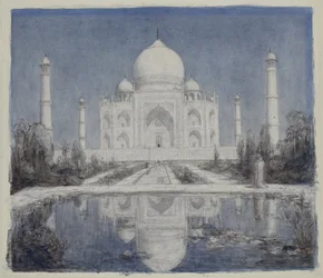 Taj Mahal bei Mondlicht