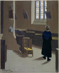 Frau in der Kirche