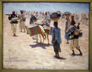 Senegalesische Nachhut-Schützen, Fouta-Kampagne (Guinea; Fouta-Djalon), Dodds-Kolonne, Skizze