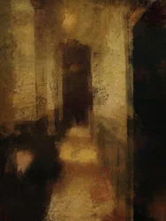 Ein Korridor im Schloss Elvaston