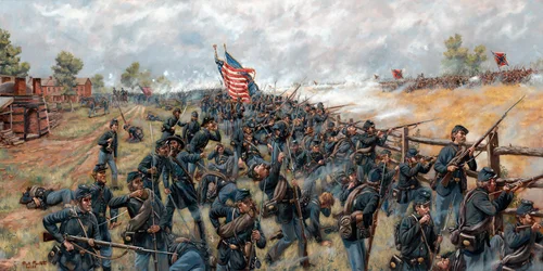 Der Ziegelhofkampf 154. New Yorker Infanterie in Gettysburg, 2024
