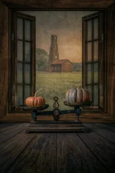 Herbstliches Fensterblick