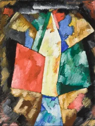 Abstraktion; Blau, Gelb und Grün, ca. 1913