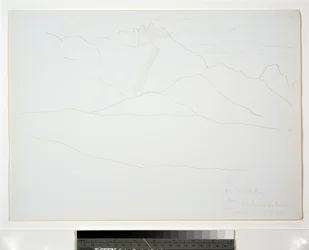 Berglandschaft mit Wolken