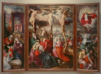 Kreuzigung - Geburt Christi - Auferstehung Christi