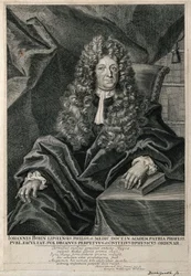 Johannes Bohn. Liniengravur von M. Bernigeroth.