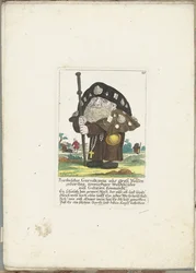 Der Zwerg Bartholdus Gursalkawiz als Pilger aus Compostella, ca. 1710