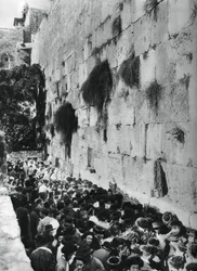 Westliche Mauer des Tempelbergs, Jerusalem, 1937