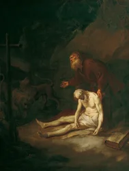 Die heiligen Eremiten Antonius und Paulus