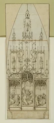 Zeichnung für einen Altar