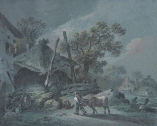 Bauernhof mit Heuschober