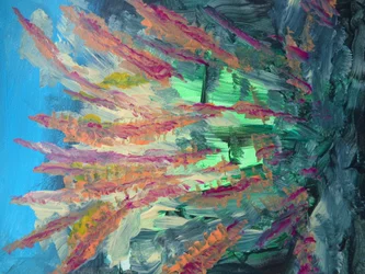 Blumenbeete im Herbst