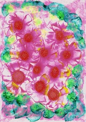 Die Blumen im Garten