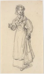 Gehendes junges Mädchen