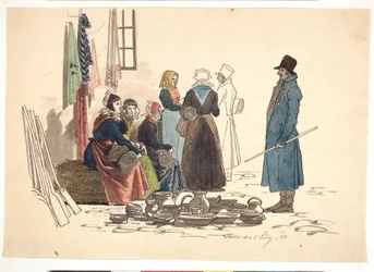 Szene vom Marktplatz in Thisted