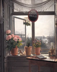 Blick aus dem Fenster des Künstlers
