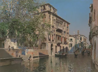 Ein Kanal in Venedig, ca. 1875