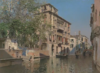 Ein Kanal in Venedig, ca. 1875
