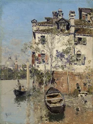 Venedig, Haus am Kanal, ca. 1900