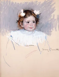 Ellen mit Schleifen im Haar, nach rechts blickend, 1899
