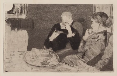 Lydia und ihre Mutter beim Tee
