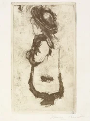 Mademoiselle Luguet in Mantel und Hut, ca. 1883