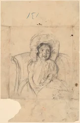 Lächelnde Margot mit gerüschter Haube, ca. 1902