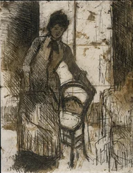 Der Besucher verso, ca. 1881