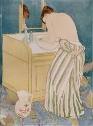 Frau beim Baden, 1890-91