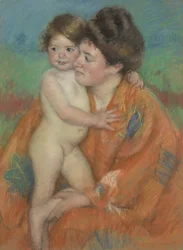Frau mit Baby
